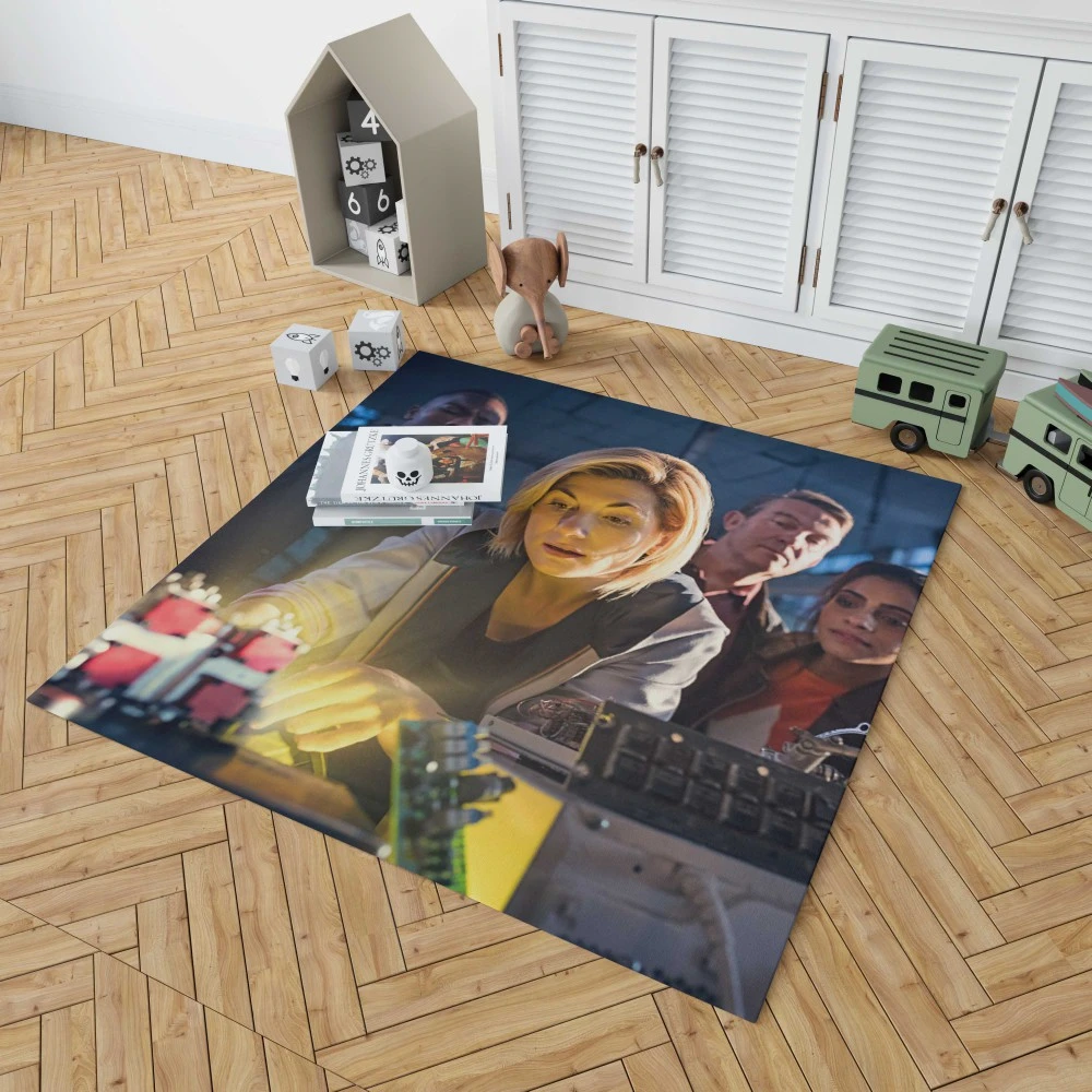13th Doctor Journey: Jodie Whittaker in Doctor Who Floor Rugs 1