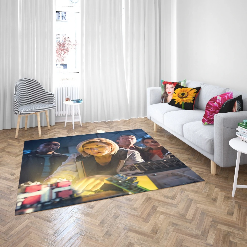 13th Doctor Journey: Jodie Whittaker in Doctor Who Floor Rugs 2