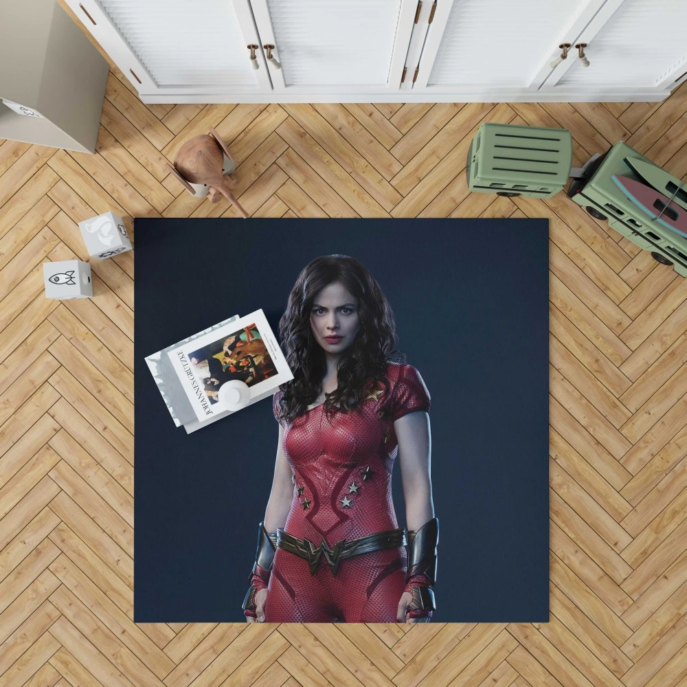 Conor Leslie: Wonder Girl of "Titans" Floor Rugs