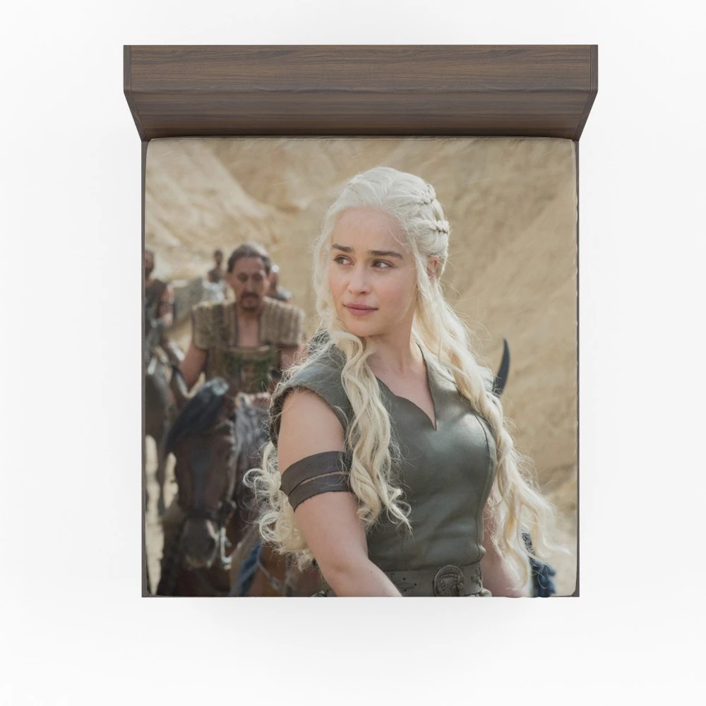 Daenerys Targaryen Epic Journey in Game of Thrones Fitted Sheet