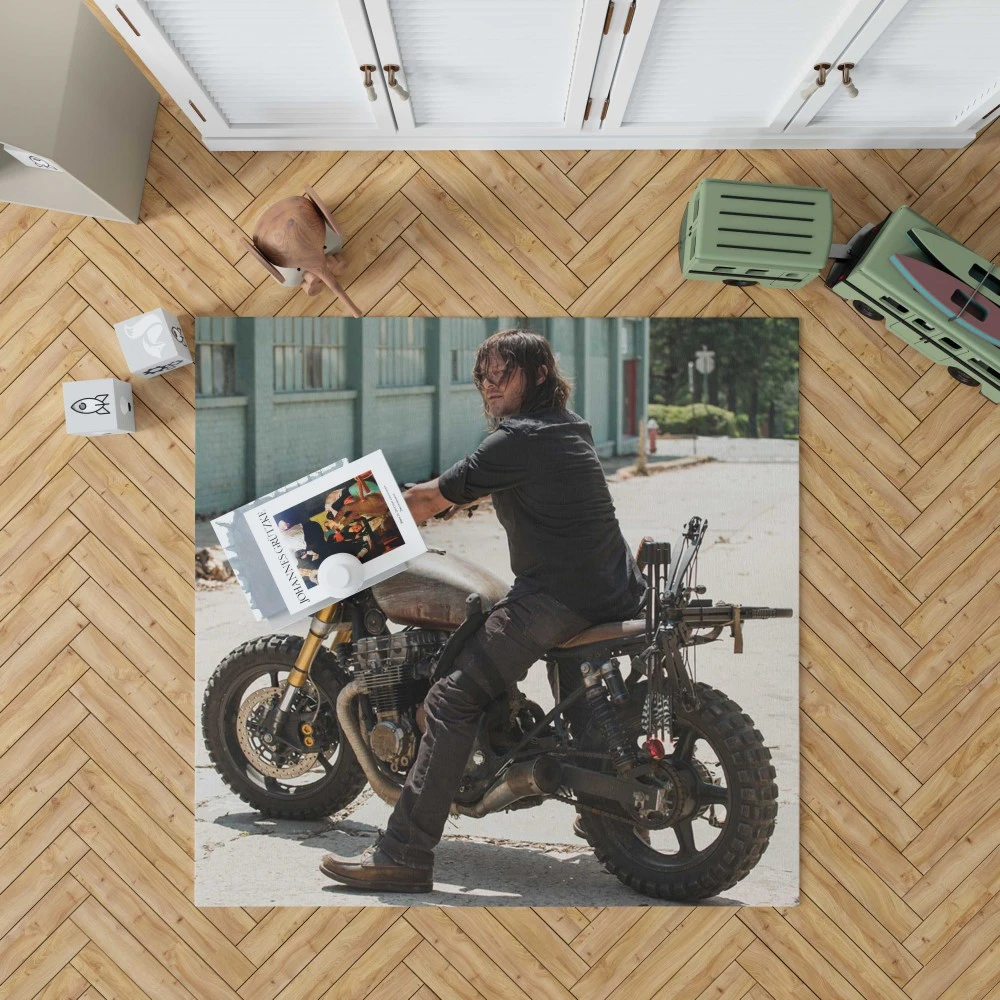 Daryl Dixon: The Walking Dead Hero Floor Rugs