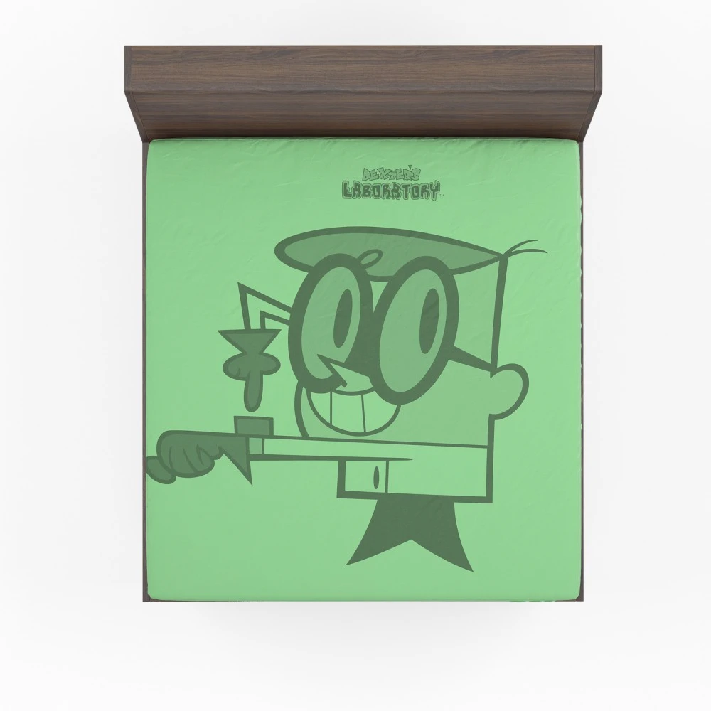 Dexter Laboratory TV Show Review Fitted Sheet