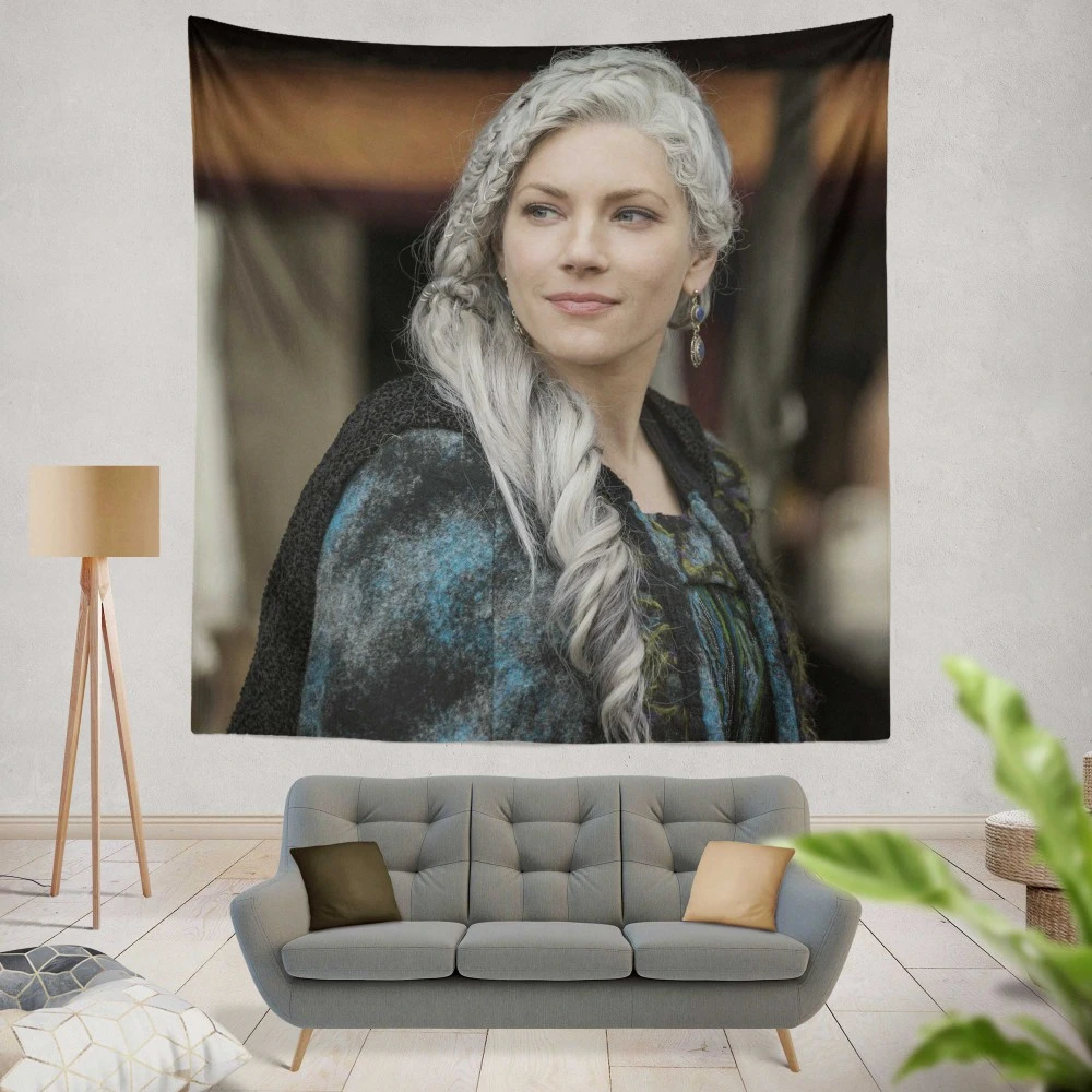 Fierce Lagertha: Vikings TV Show Tapestry