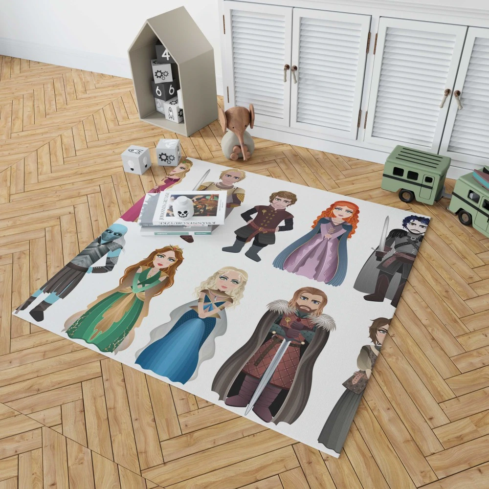 Game of Thrones Characters: A Collective Journey Floor Rugs 1