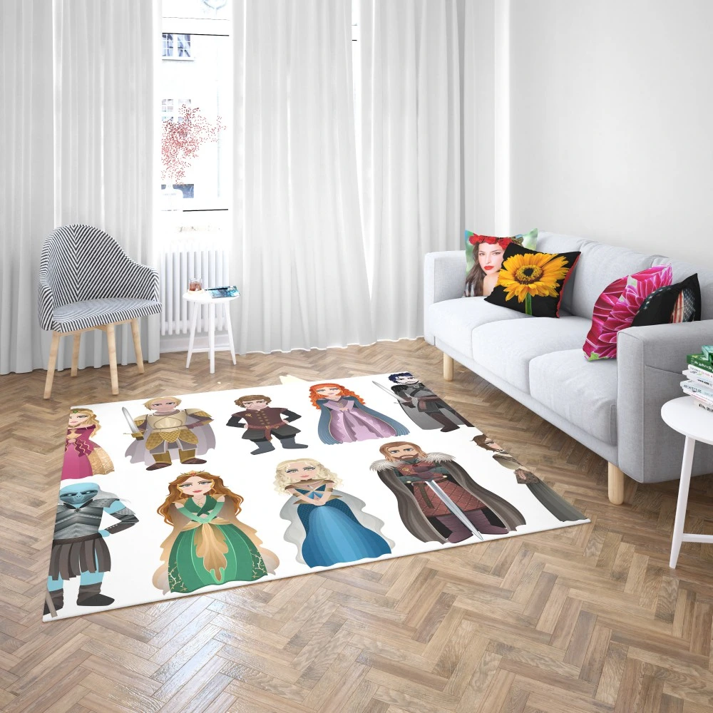 Game of Thrones Characters: A Collective Journey Floor Rugs 2