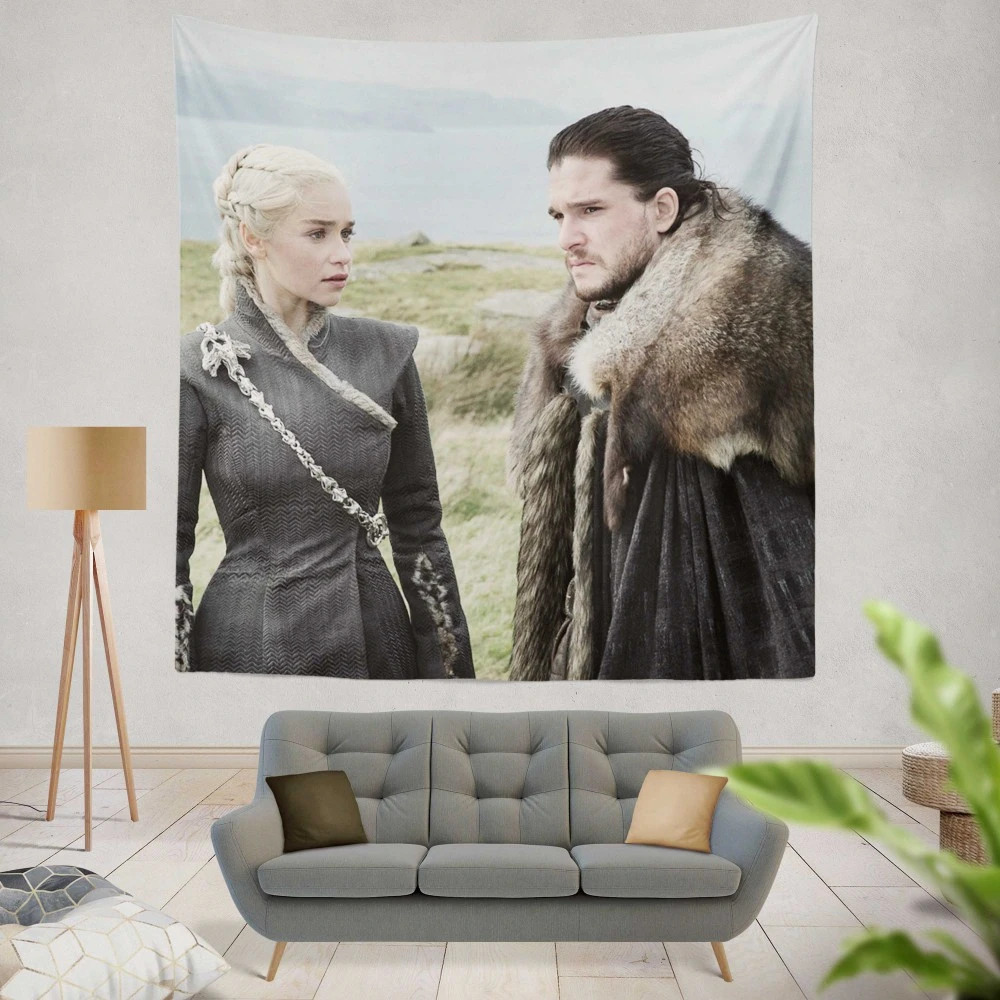 Game of Thrones: Emilia Clarke and Kit Harington Dynamic Tapestry