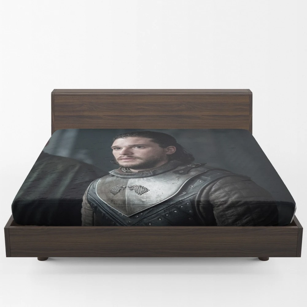 Game of Thrones Jon Snow and Davos Fitted Sheet 1