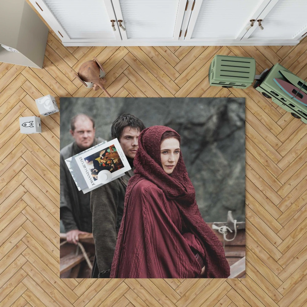 Gendry and Melisandre: Shadows in Game Of Thrones Floor Rugs