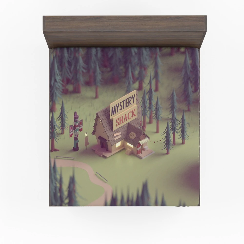 Gravity Falls: Enigmatic Mystery Shack Fitted Sheet