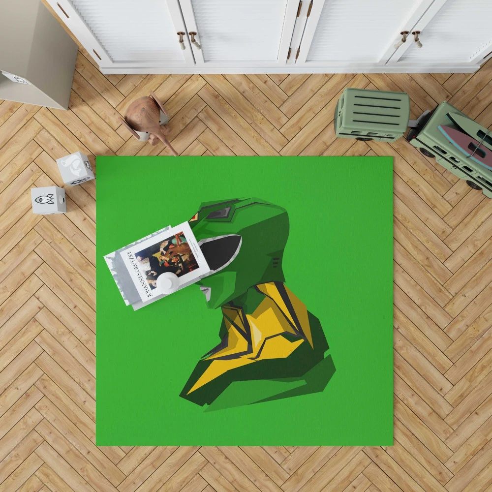 Green Ranger Role: Power Rangers Floor Rugs