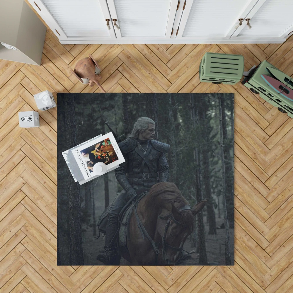 Henry Cavill Embodies "The Witcher" Geralt Floor Rugs