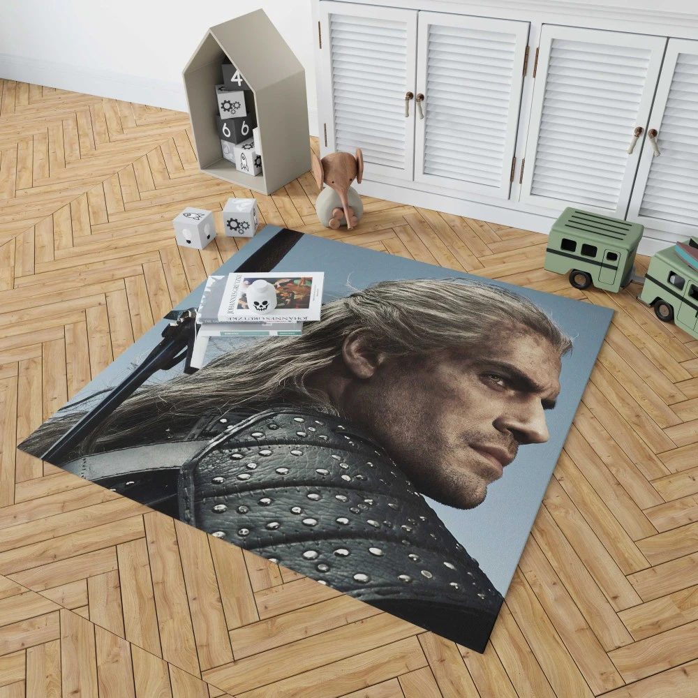 Henry Cavill Stars in The Witcher TV Show Floor Rugs 1