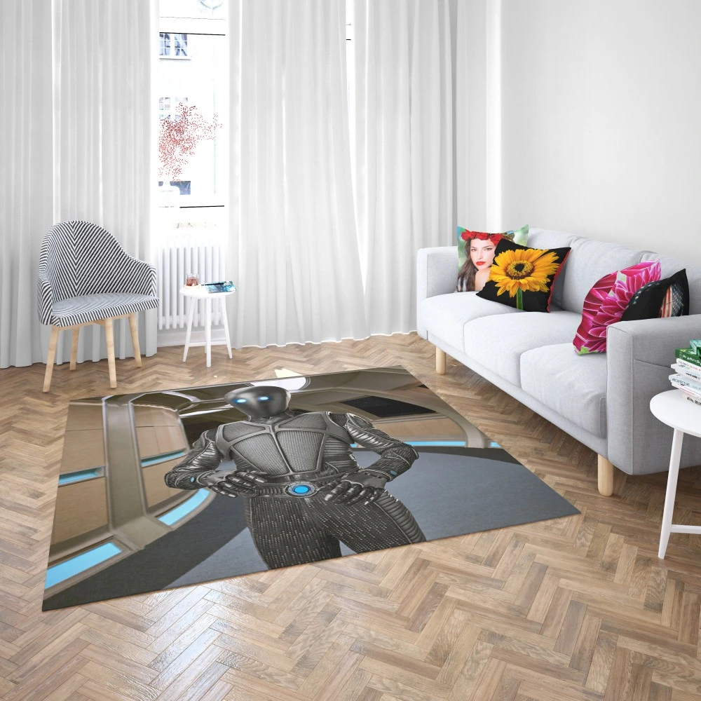 Isaac of The Orville: Android Charm Floor Rugs 2
