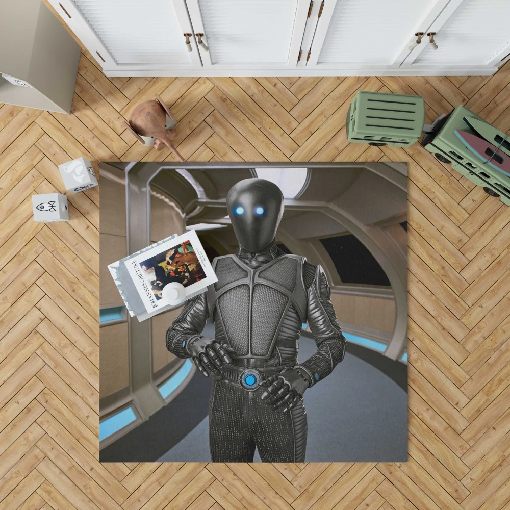 Isaac of The Orville: Android Charm Floor Rugs