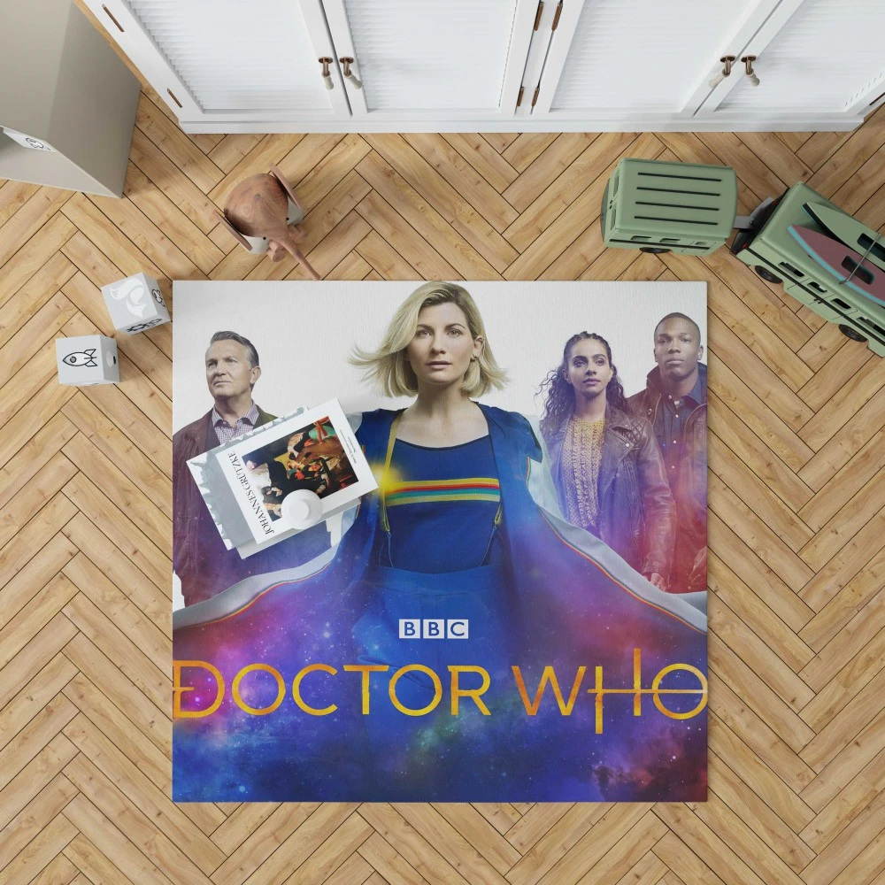 Jodie Whittaker Explores "Doctor Who" Floor Rugs