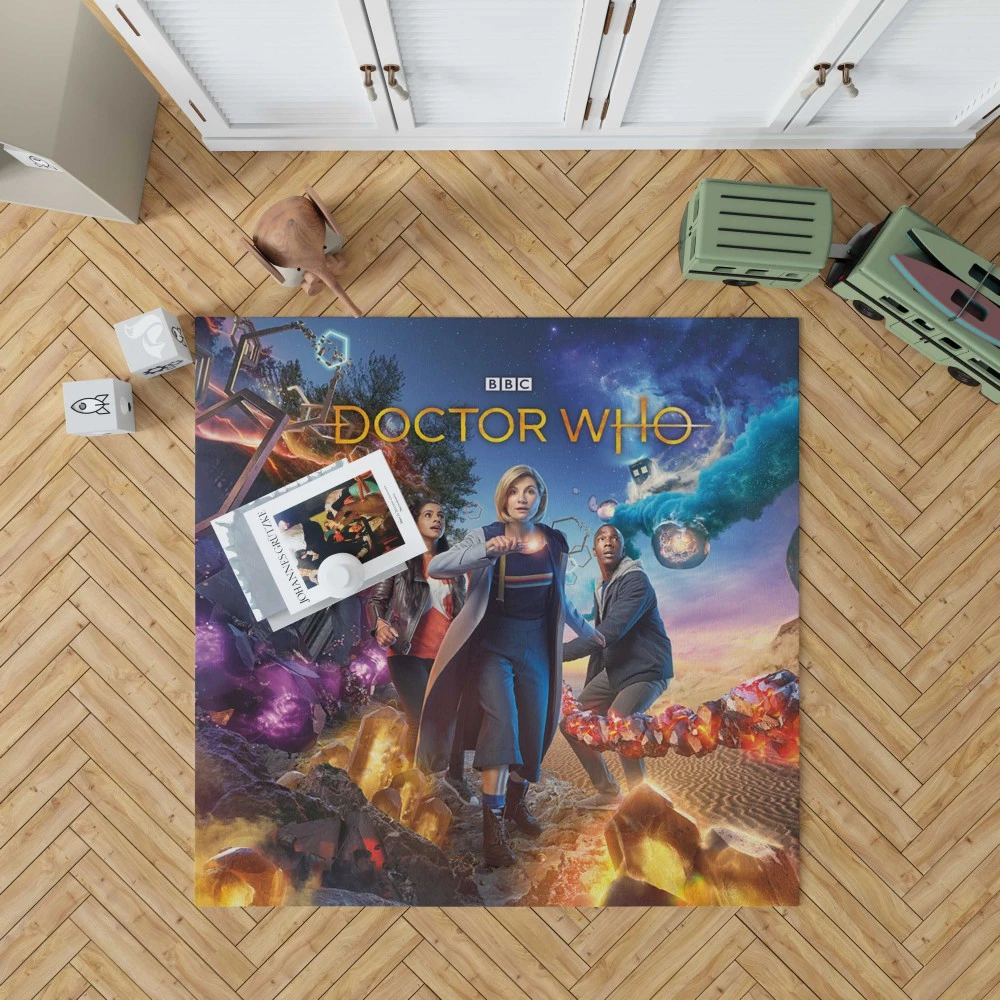 Jodie Whittaker Time Travel: Doctor Who Floor Rugs