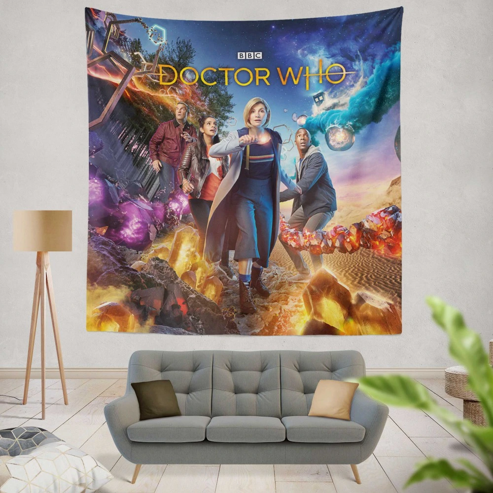Jodie Whittaker Time Travel: Doctor Who Tapestry