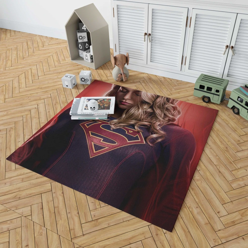 Melissa Benoist as Supergirl: TV Series Floor Rugs 1