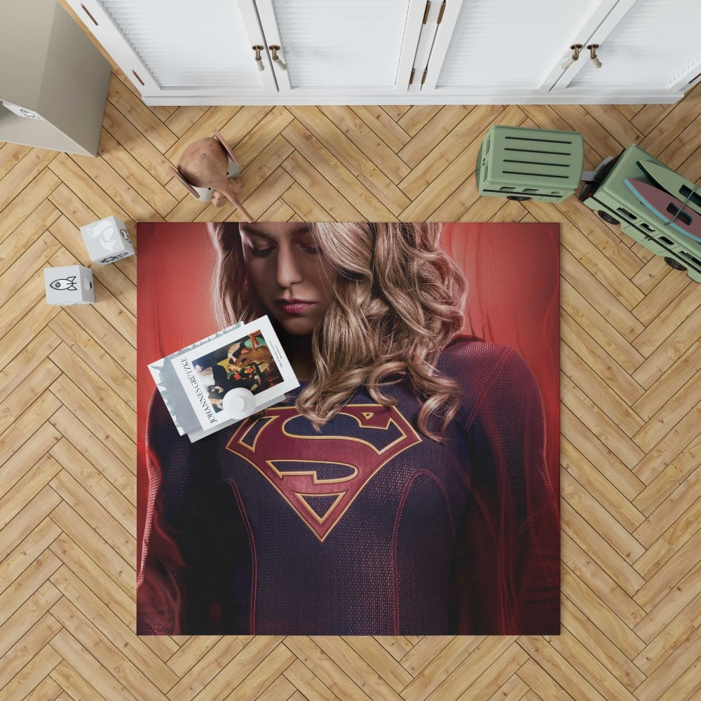 Melissa Benoist as Supergirl: TV Series Floor Rugs