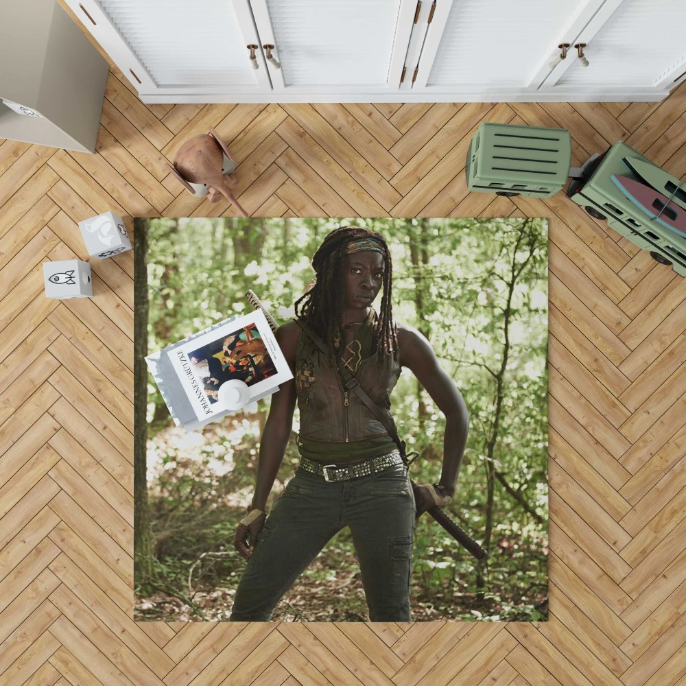 Michonne Survival: The Walking Dead Floor Rugs