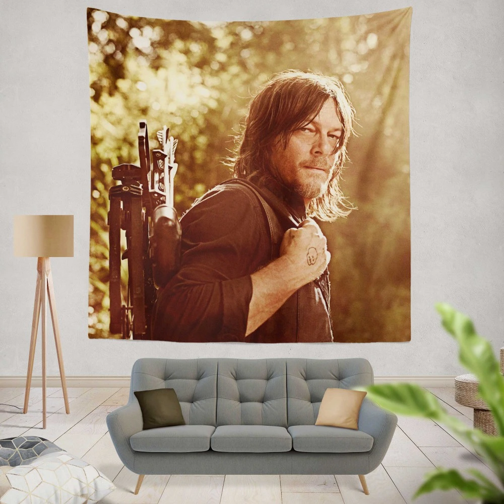 Norman Reedus Daryl: The Walking Dead Tapestry