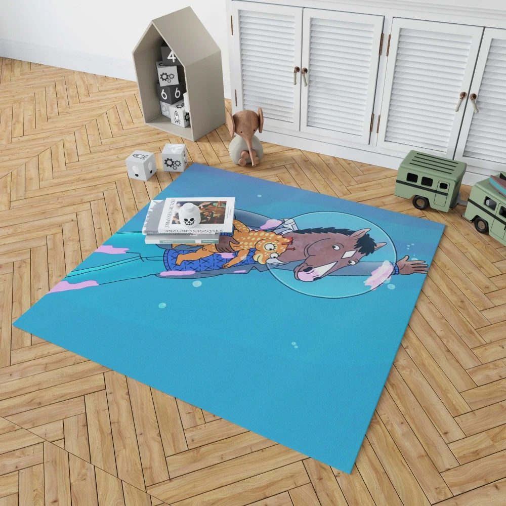 Quirky Animations: BoJack Horseman Floor Rugs 1