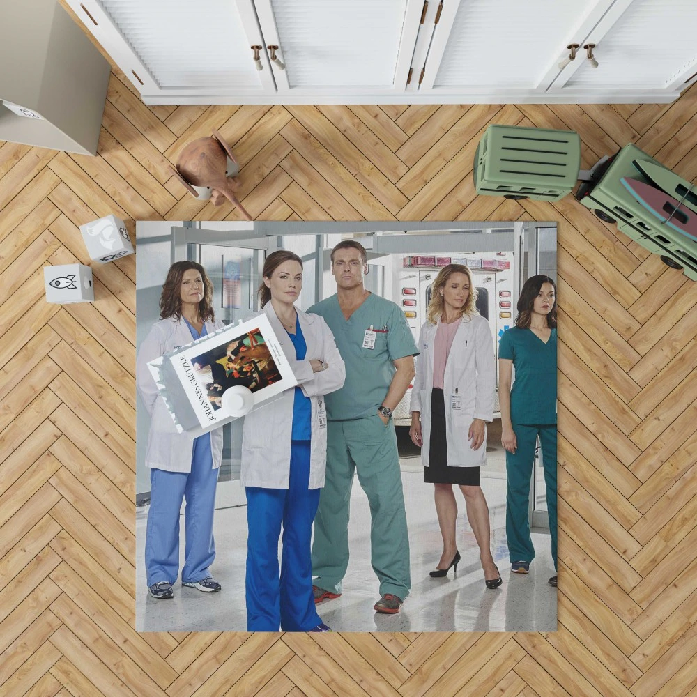 Saving Hope: Medical Drama Unveiled Floor Rugs