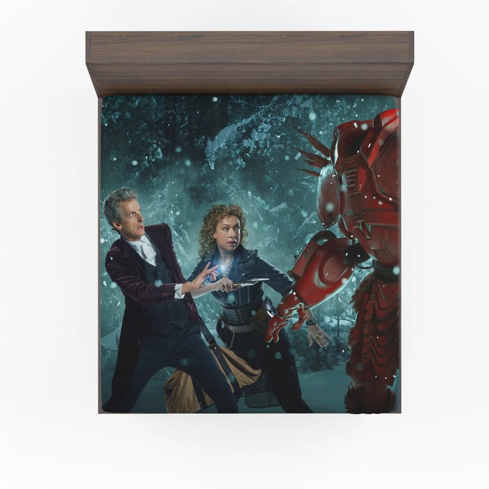 Snowy Encounters: Doctor Who Fitted Sheet