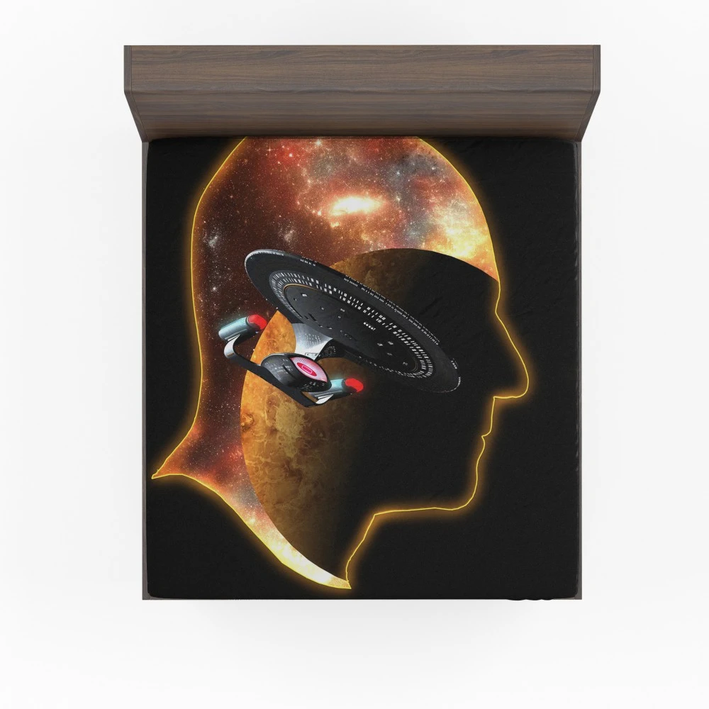 Star Trek: TNG - Sci Fi Fan Art Fitted Sheet