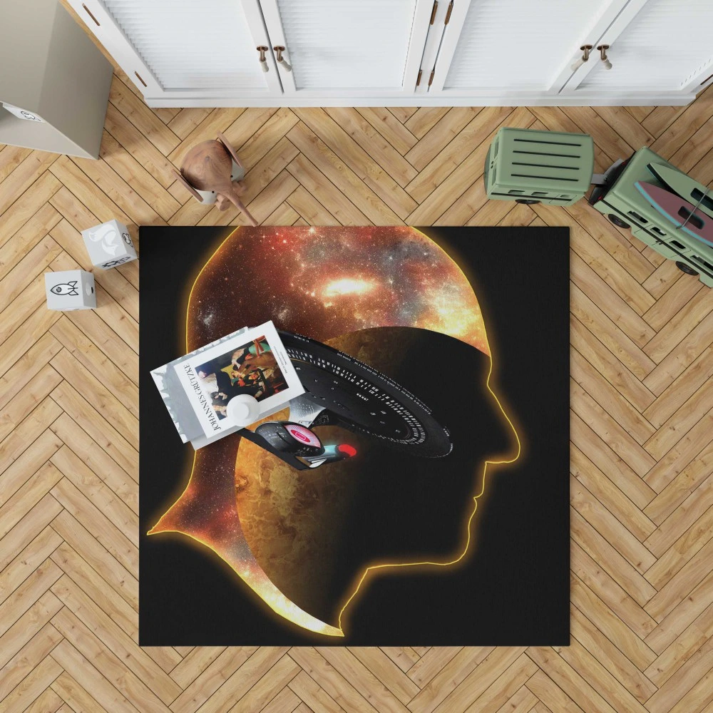 Star Trek: TNG - Sci Fi Fan Art Floor Rugs