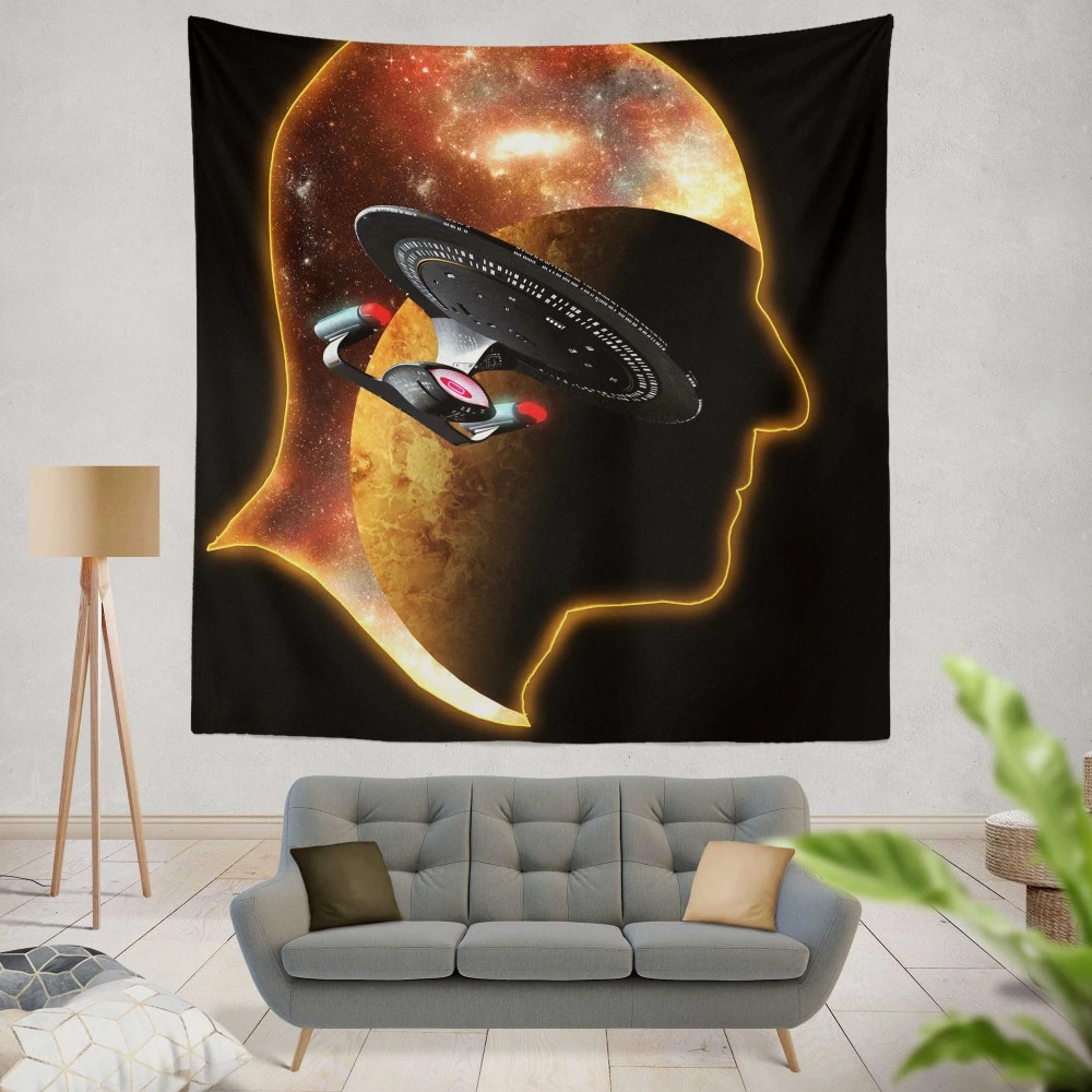 Star Trek: TNG - Sci Fi Fan Art Tapestry