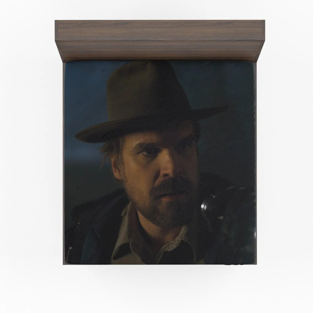 Stranger Things: David Harbour Presence Fitted Sheet