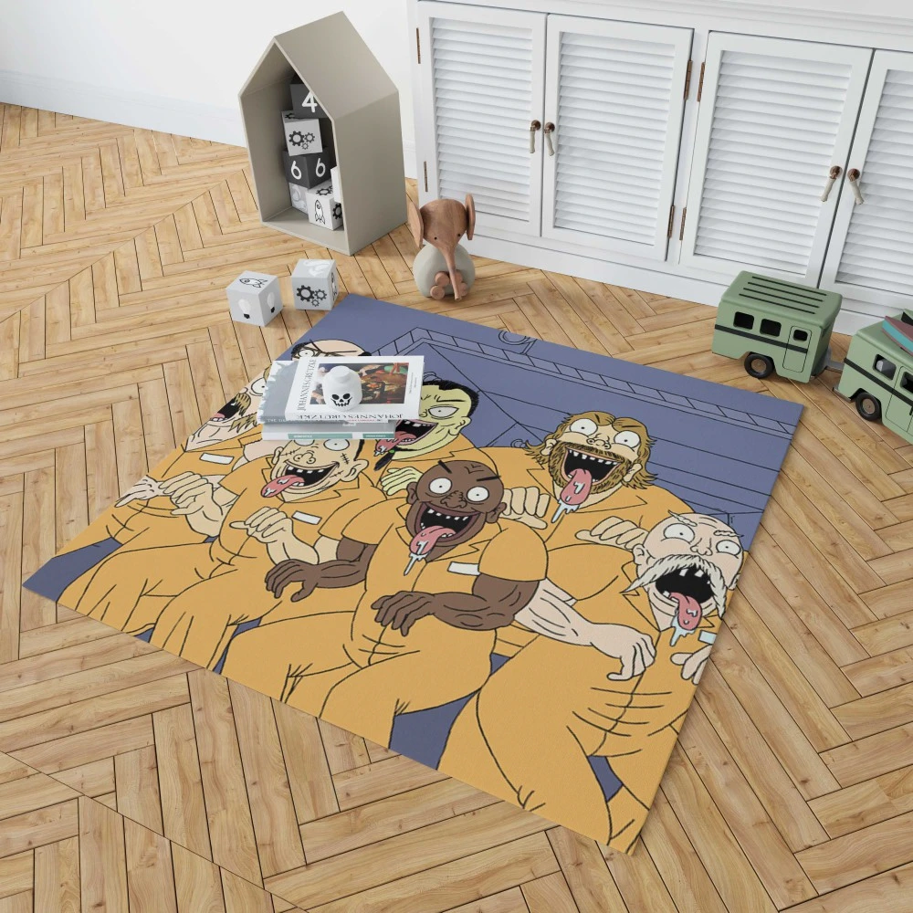 Superjail: Chaos and Comedy on TV Floor Rugs 1