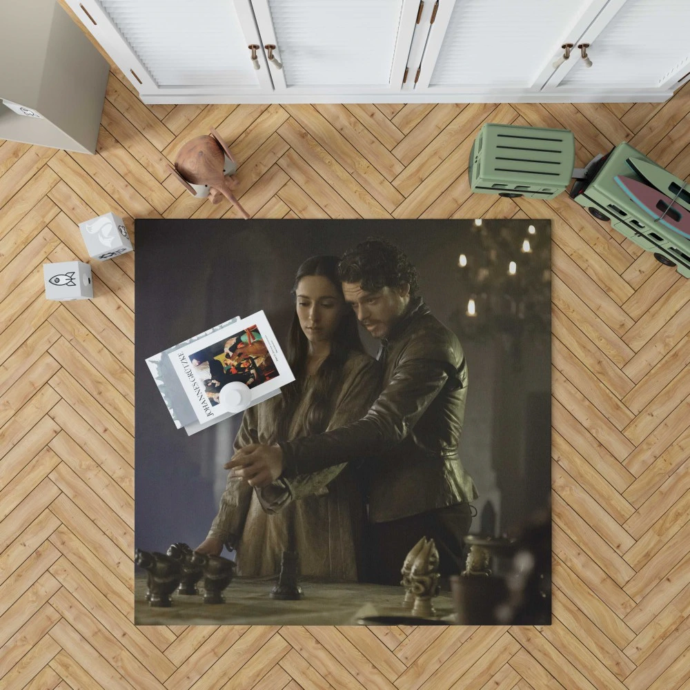 Talisa Stark and Robb: Game Of Thrones Romance Floor Rugs