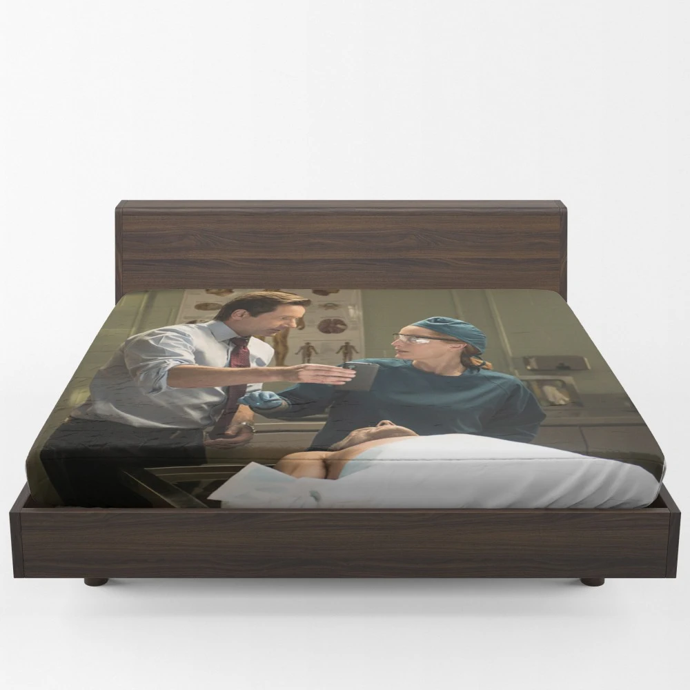 The X Files Fox Mulder and Dana Scully Enigma Fitted Sheet 1