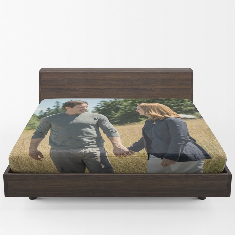 The X Files Intriguing Duo Scully Mulder Fitted Sheet 1