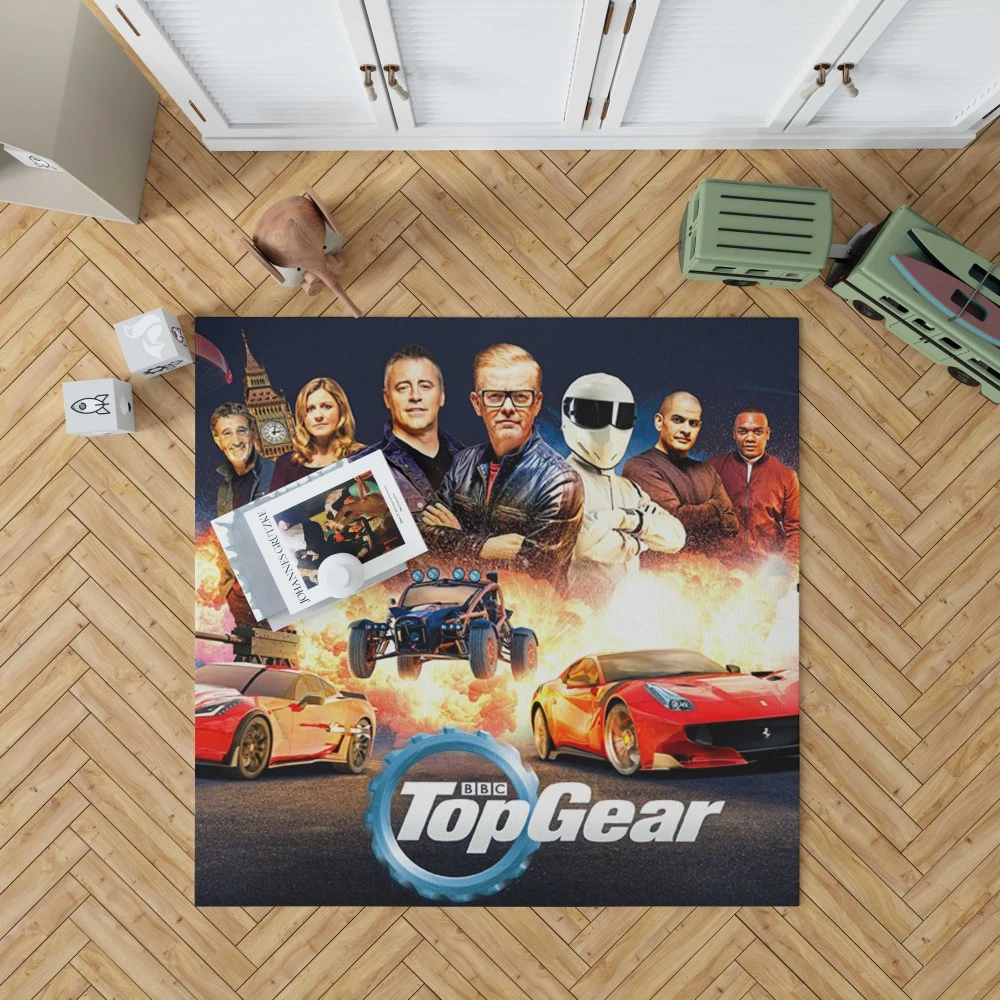 Top Gear featuring The Stig Automotive entertainment Floor Rugs