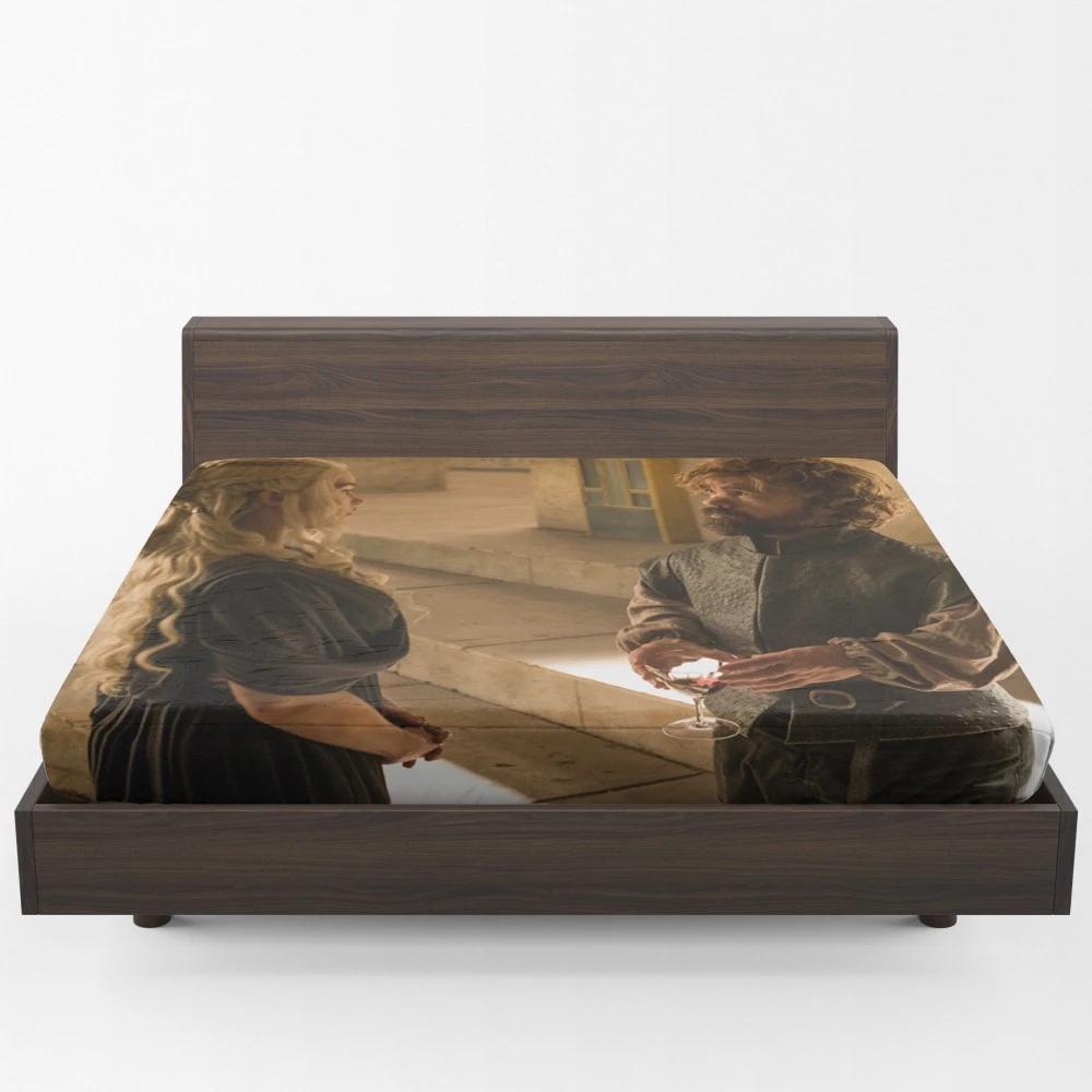 Tyrion and Daenerys GoT Power Duo Fitted Sheet 1