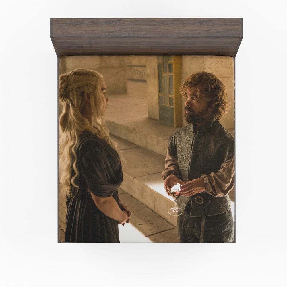 Tyrion and Daenerys: GoT Power Duo Fitted Sheet